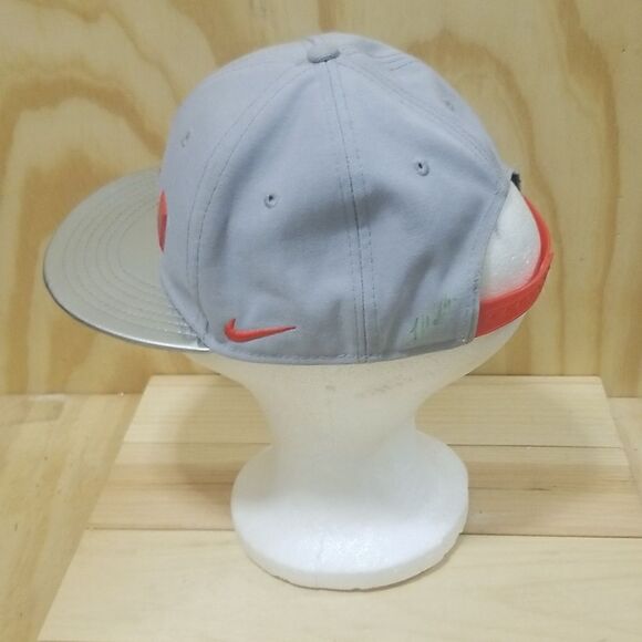 Nike Swoosh Lebron James Logo Hat Cap gray King Crown True Vector Snapback - Picture 4 of 8